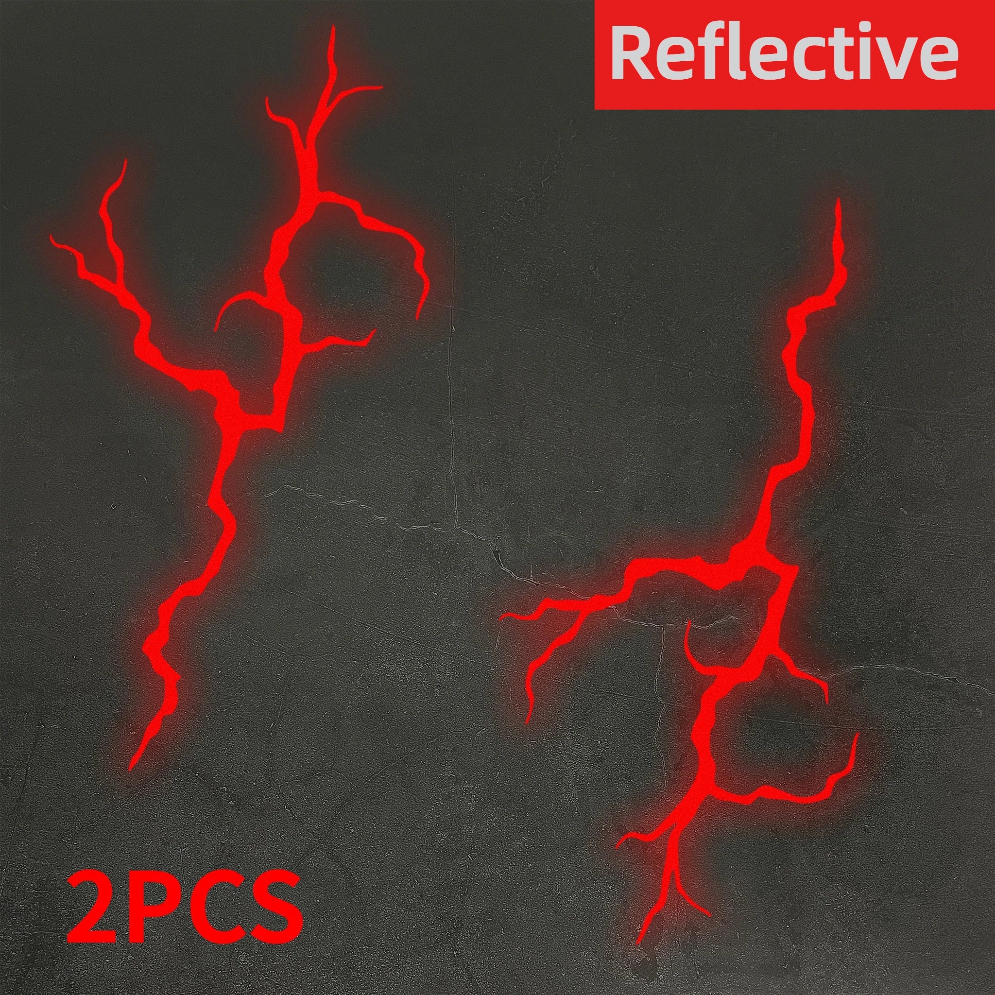 Reflective Lightning Motorcycle Stickers