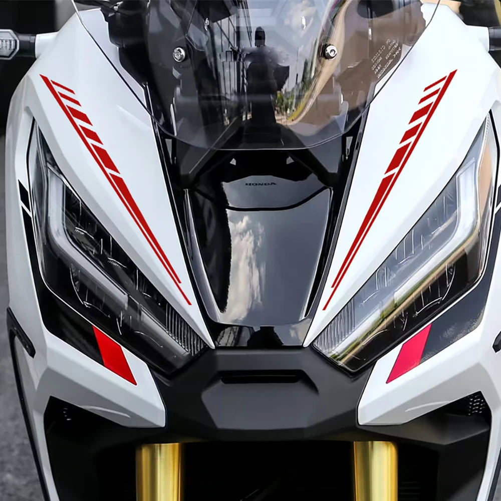 Universal Motorcycle Front Fender Reflective Vinyl Decals