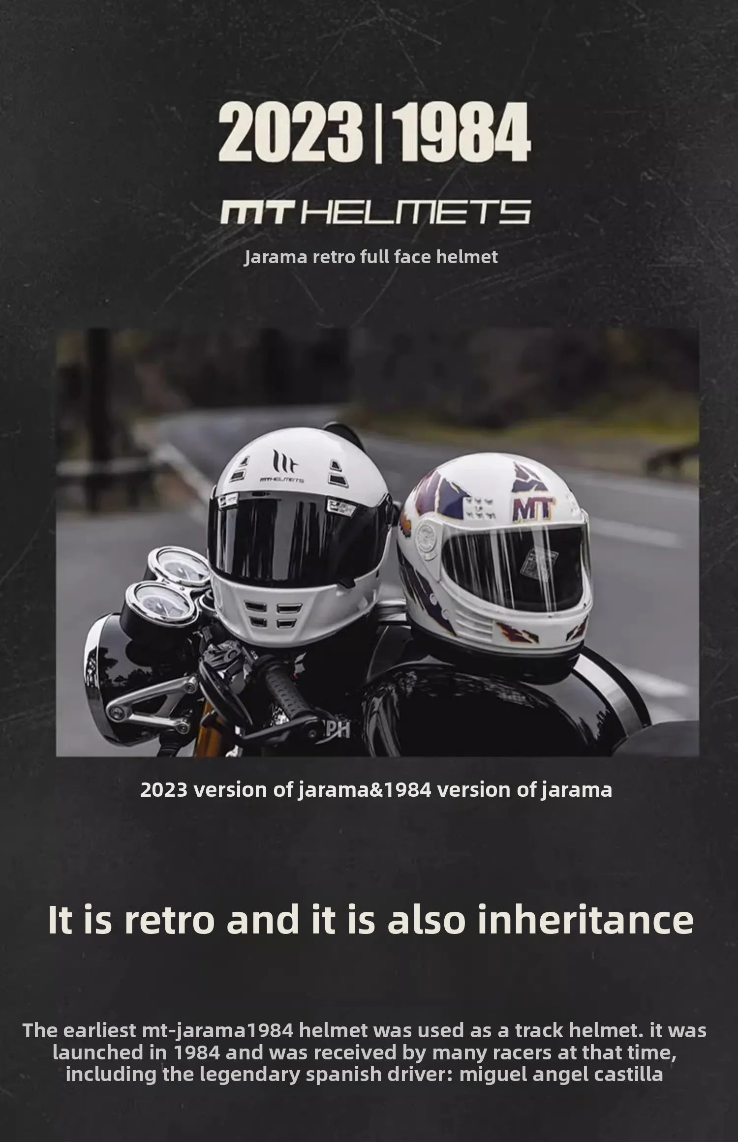 MT Jarama Motorcycle Helmet