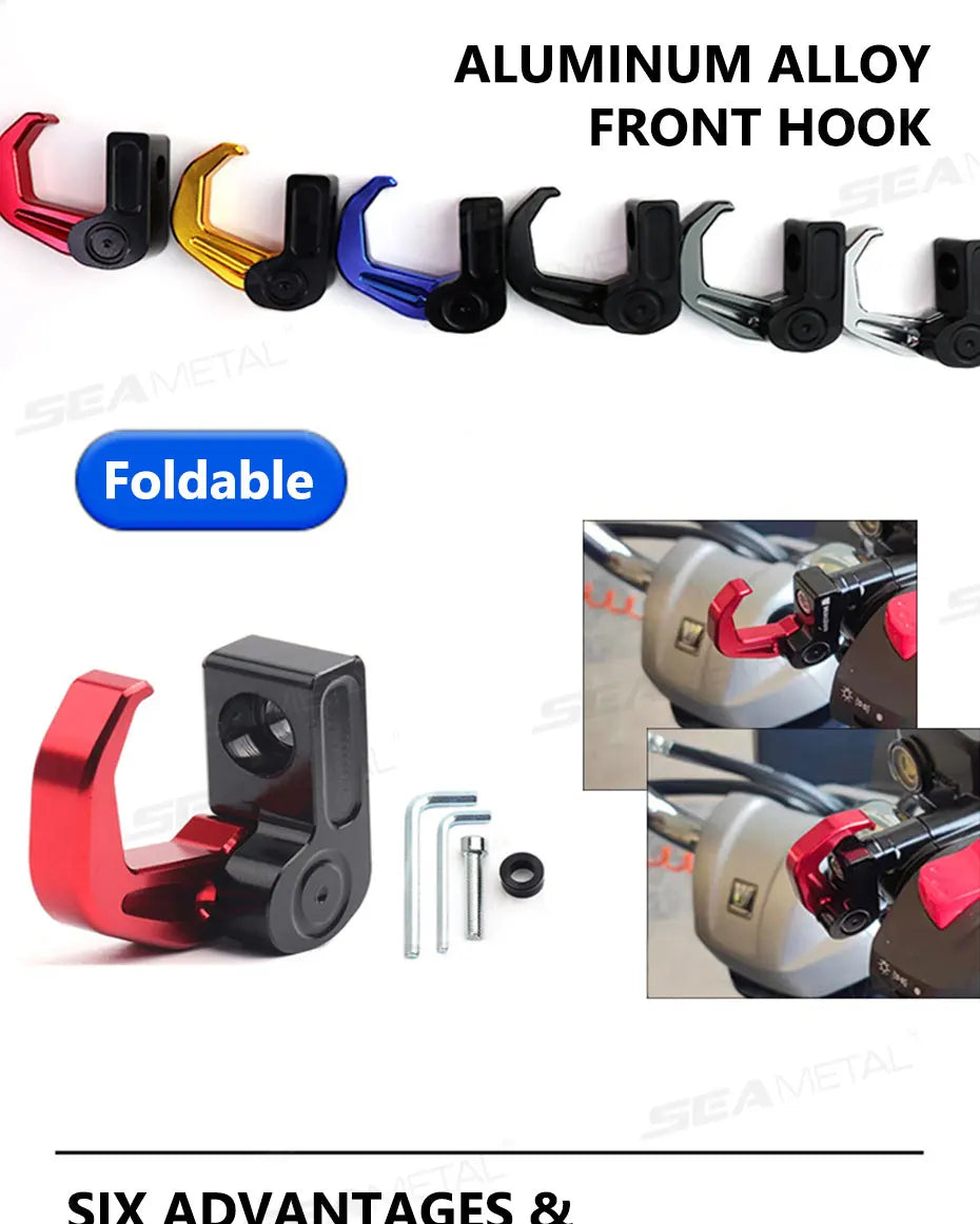 CNC Aluminium Motorcycle Helmet Hook