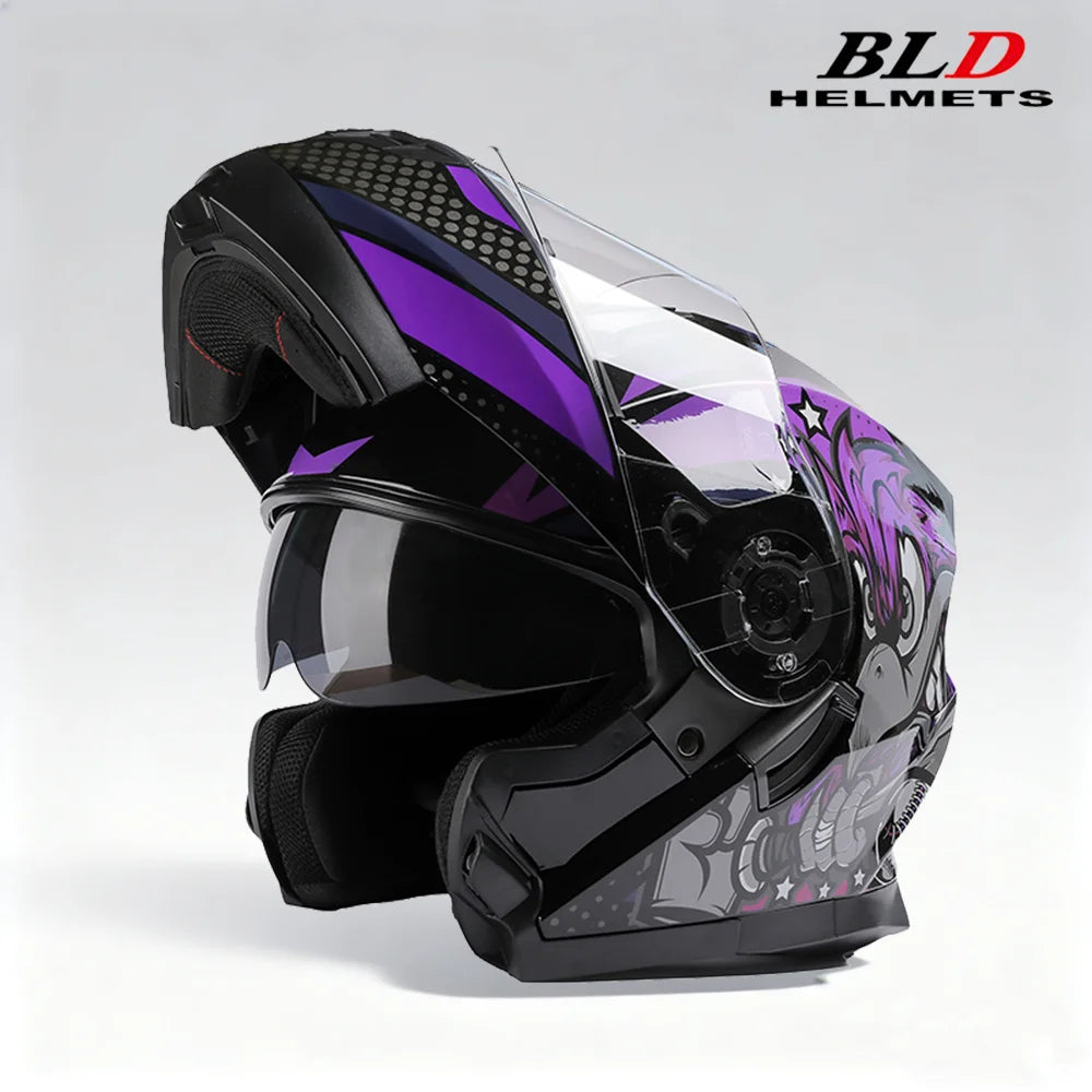 Double Visor Flip-Up Motorcycle Helmet