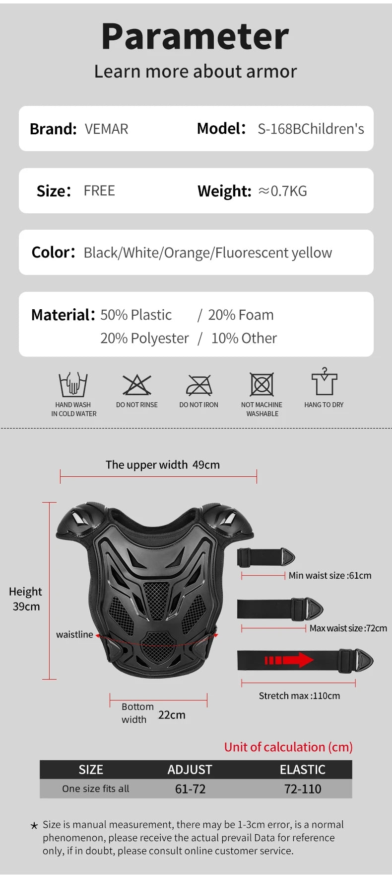 Kids' Motorcycle Protective Gear Set