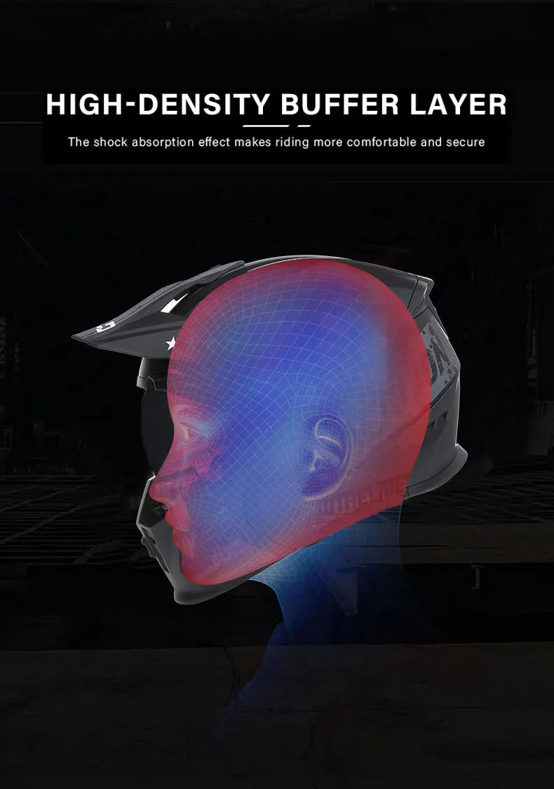 Off-Road Full Face Motocross Helmet ECE Approved