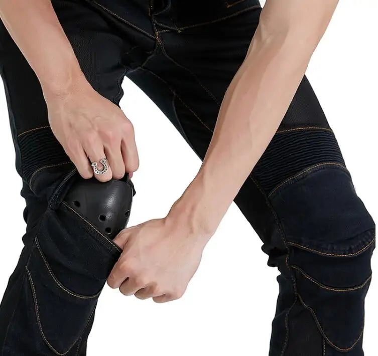 Men's Aramid Motorcycle Jeans - Black