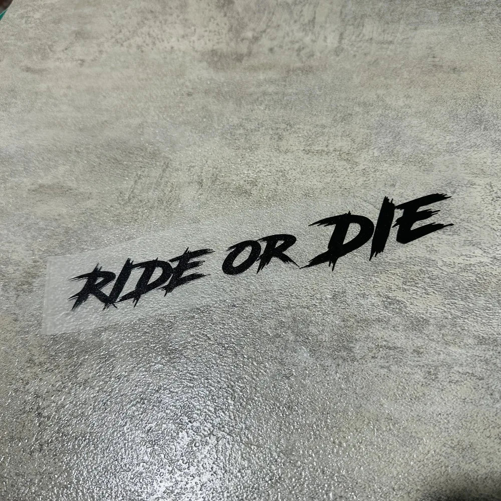 SC MOTO GN Ride or Die Helmet Decal