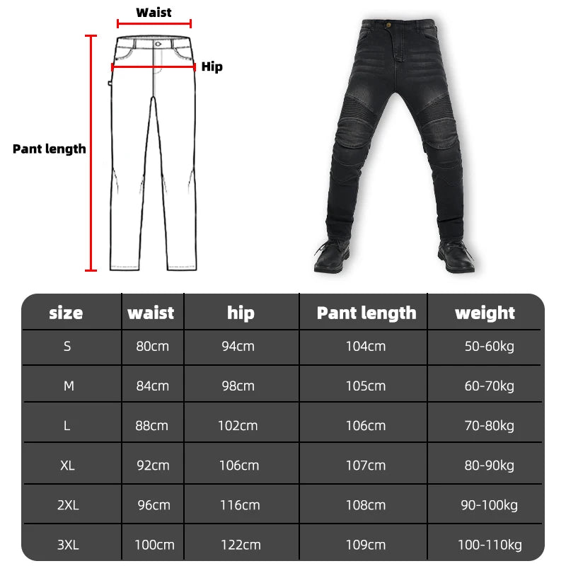Men's Winter Motorcycle Pants with Protective Gear