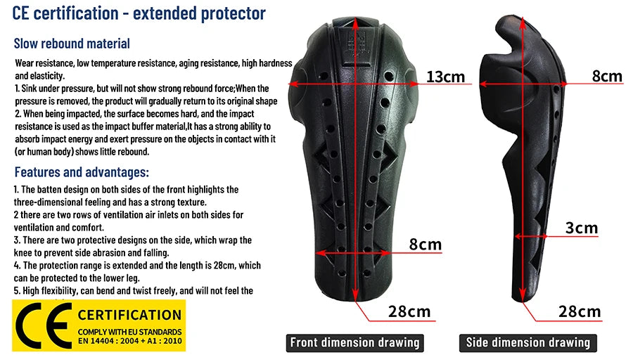 Stylish Motorcycle Black Men Jeans with Extension Protector