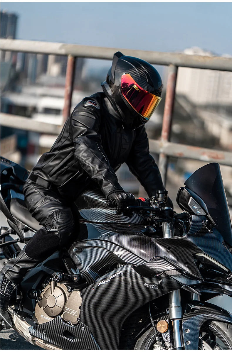 Men's Leather Motorcycle Jacket