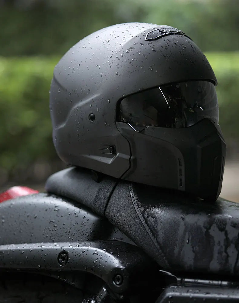 Retro Locomotive Full Face Motorcycle Helmet