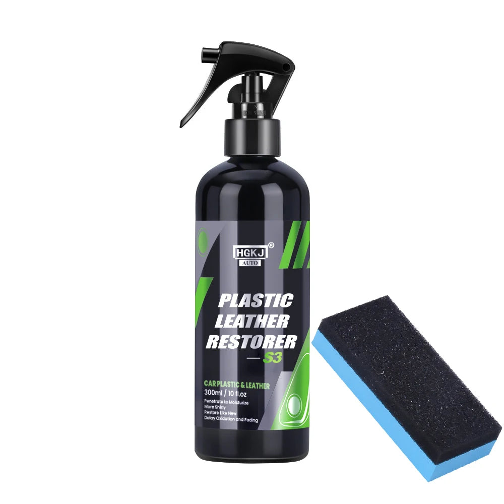 Motorcycle Plastic Restorer Back to Black Gloss Kit