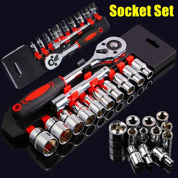 12-Piece Wrench Socket Set for Motorcycle and Bicycle Repair