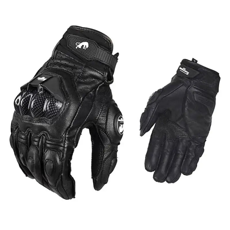 Leather Touchscreen Riding Gloves