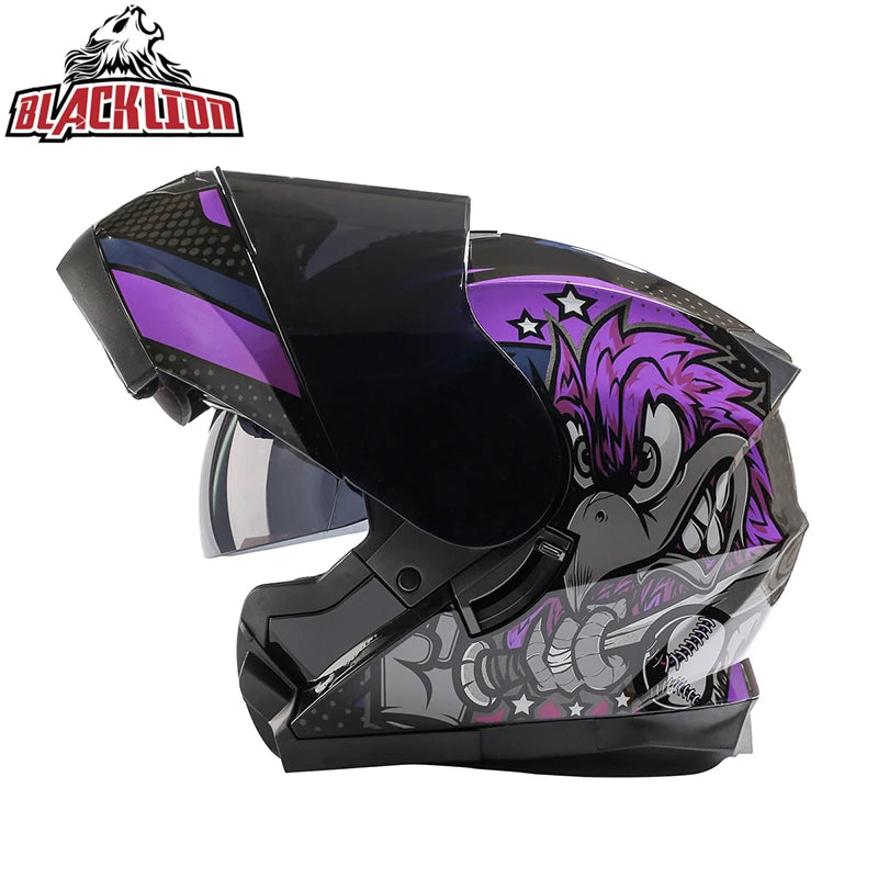 Double Visor Flip-Up Motorcycle Helmet