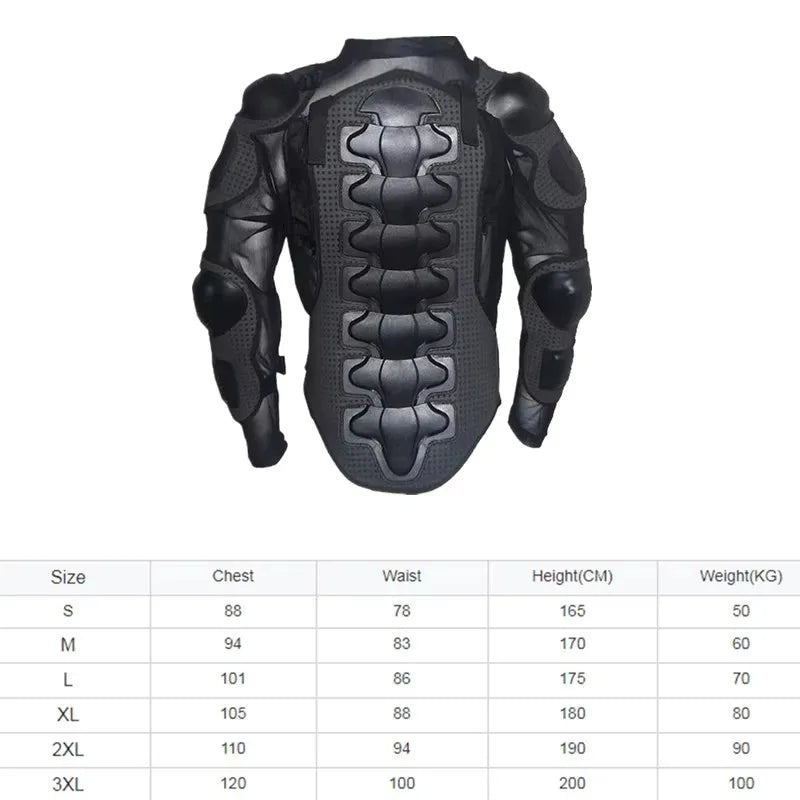 Men's Off-road Motorcycle Jacket with Full Body Armor