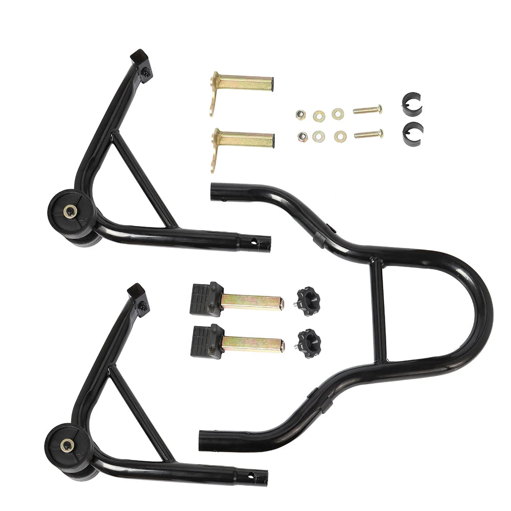 Heavy-Duty Motorcycle Front and Rear Stand Combo