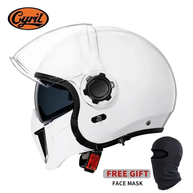 Retro Style Modular Motorcycle Helmet