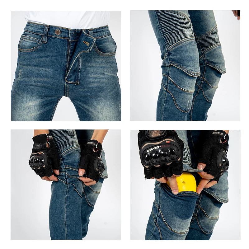 Men's Winter Motorcycle Pants with Protective Gear