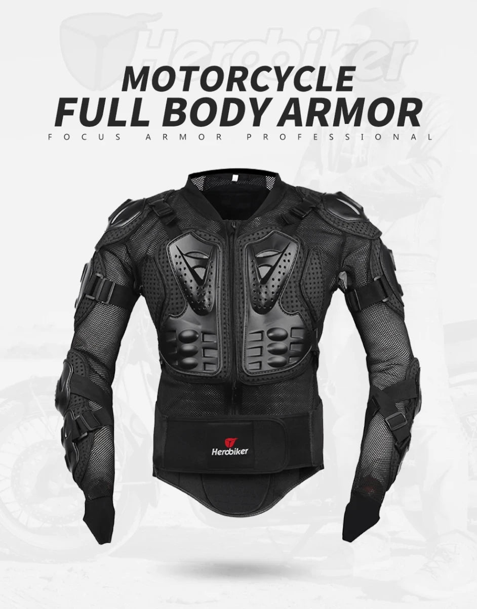 Motorcycle Body Armour Racing Jacket with CE Pads