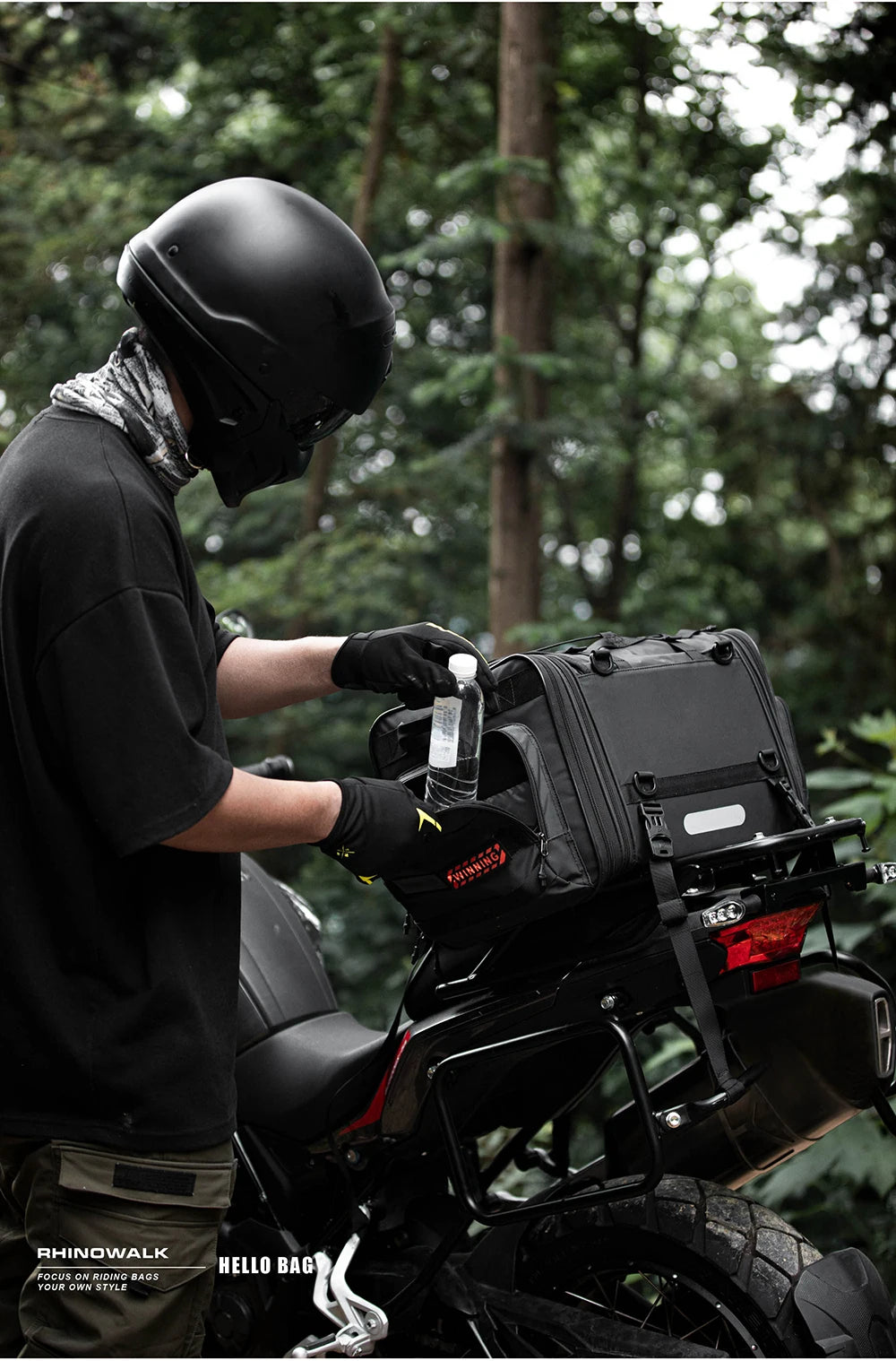 RhinoWalk Waterproof Motorcycle Travel Luggage Bag