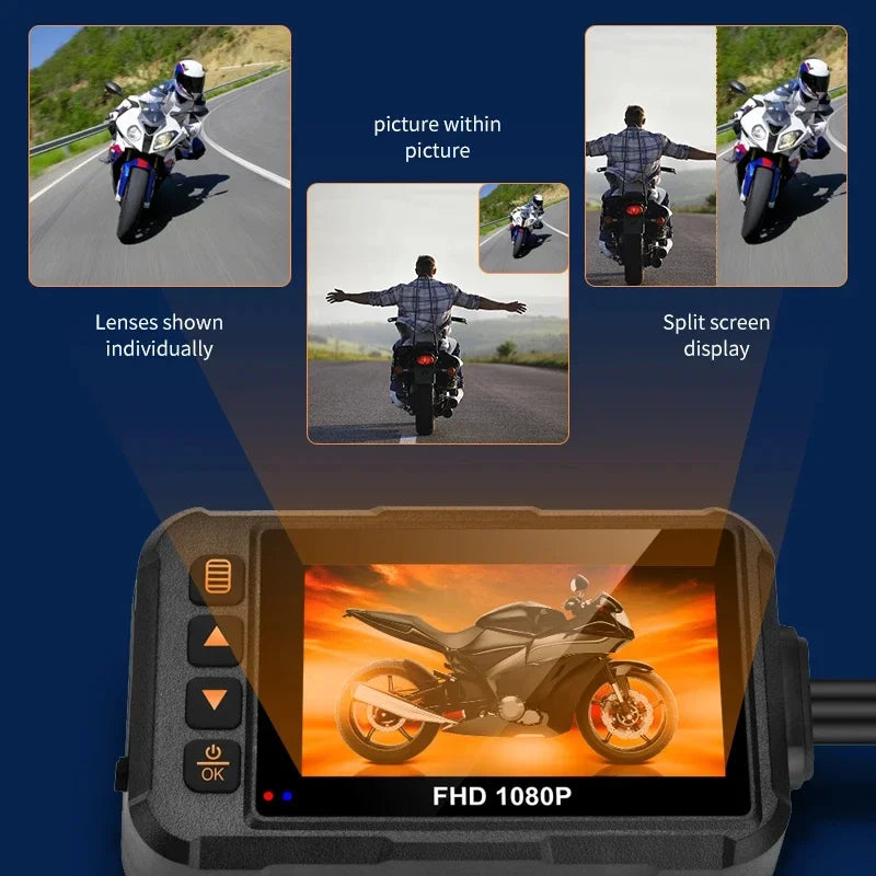 Dual Dashcam DVR with Front & Rear Night Vision
