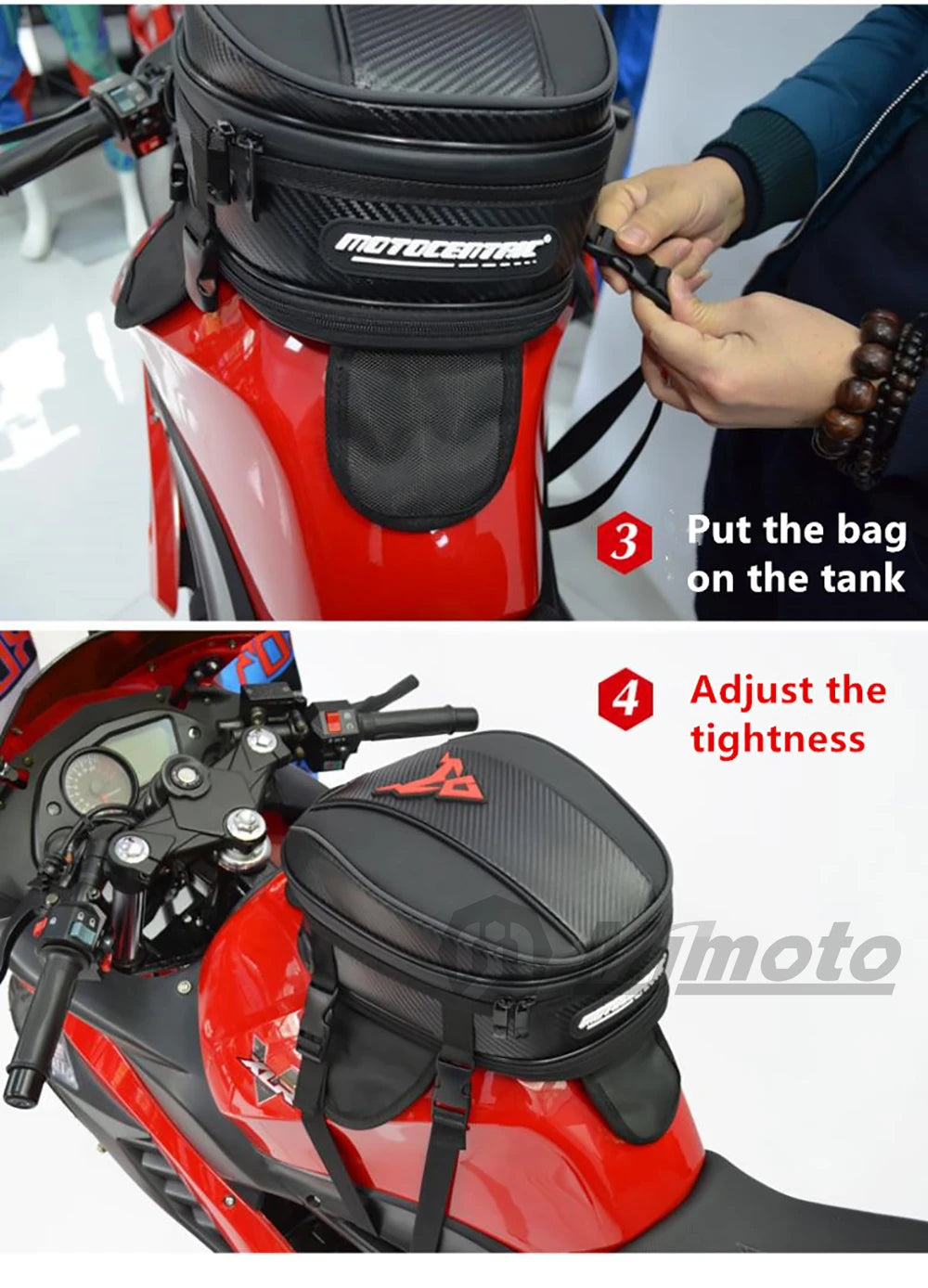 Waterproof Motorcycle Tail Bag & Backpack