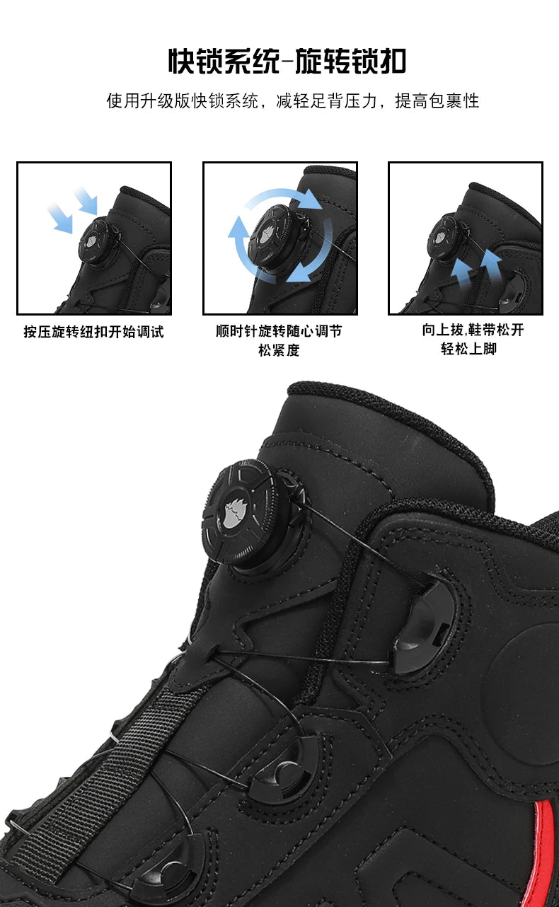Waterproof Motorcycle Riding Boots for Men
