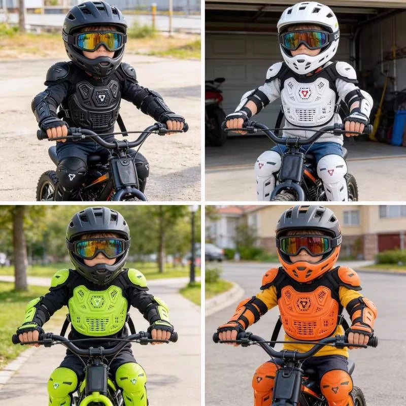 Kids Motorcycle Protection Gear Set