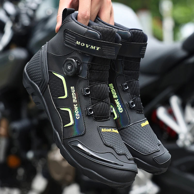 Men's Leather Motorcycle Boots