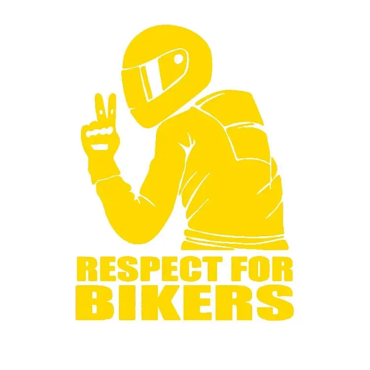 Respect Biker 3D Vinyl Sticker