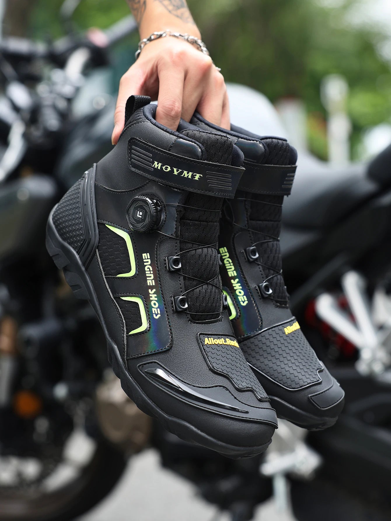Racing Leather Ankle Boots