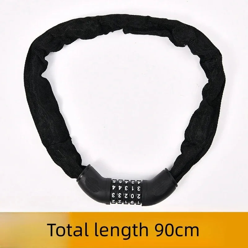 Electric Vehicle Motorcycle Chain Lock - Anti-Theft 5-Digit Code