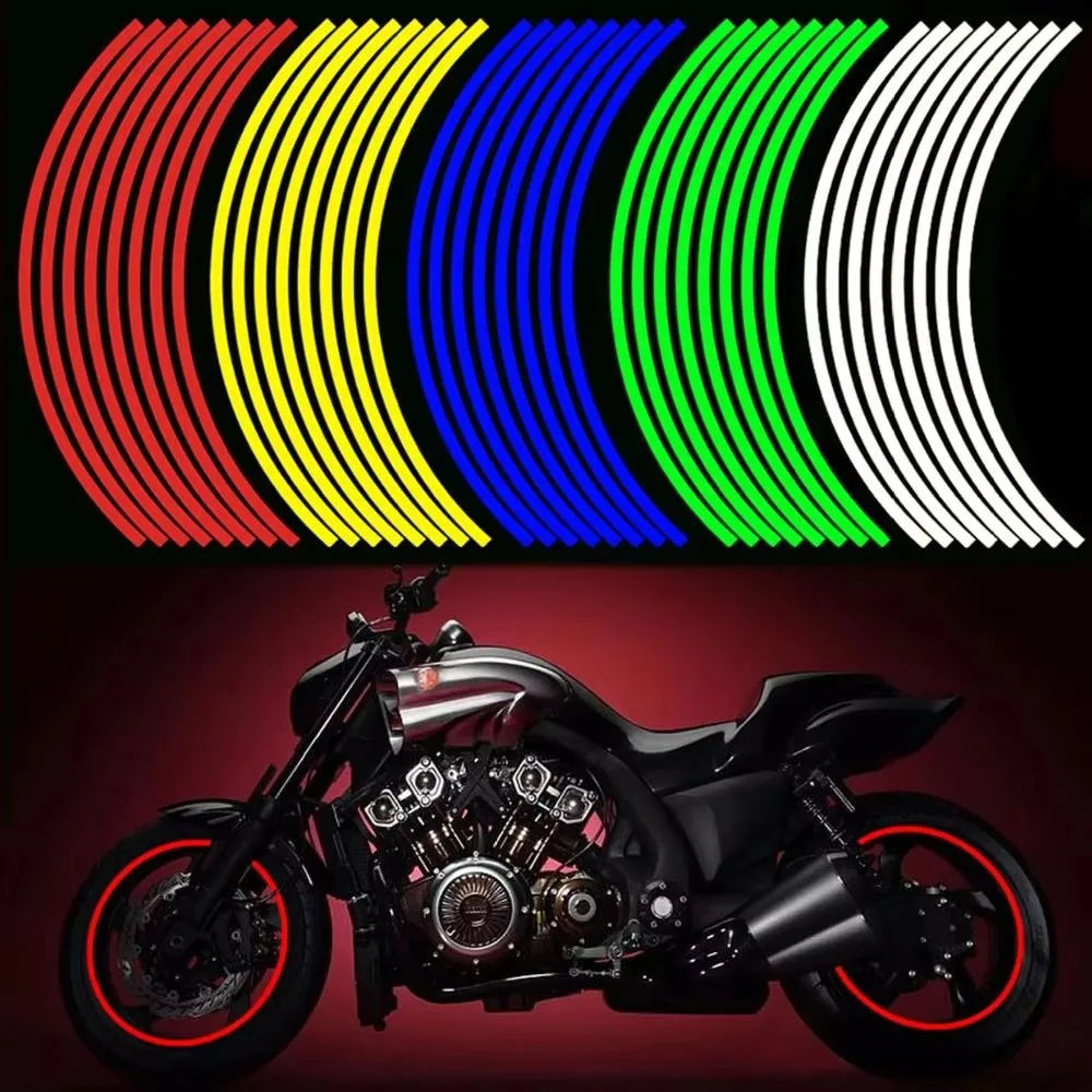 Motorcycle 18-inch Wheel Sticker Set