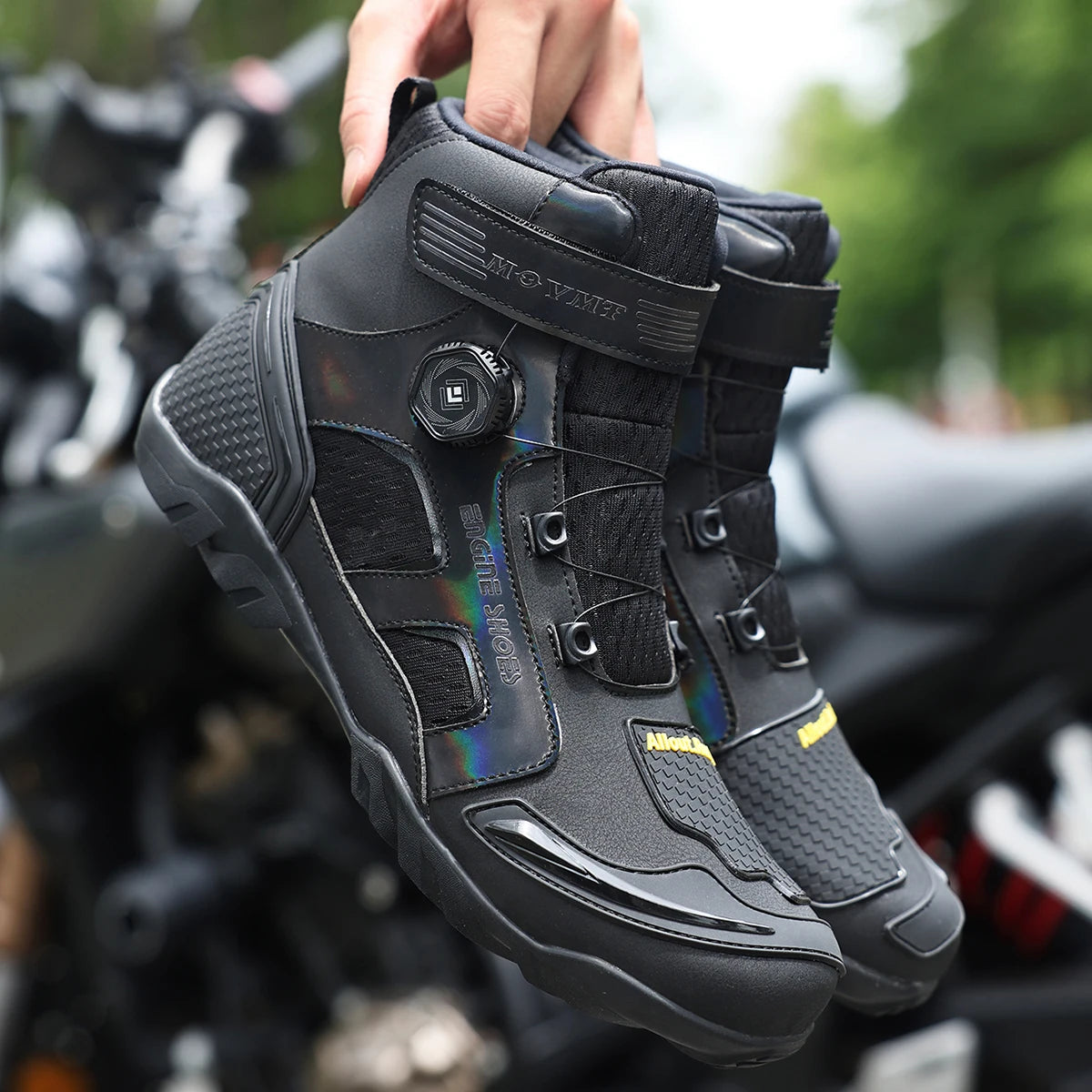 Men's Leather Racing Boots