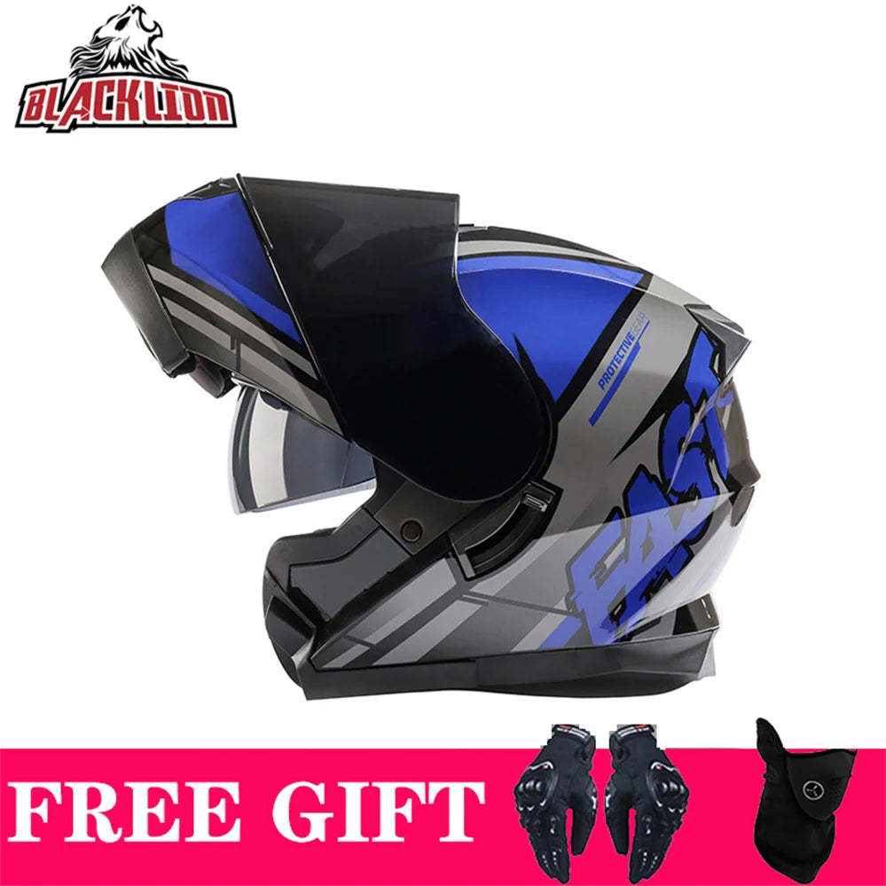 Double Visor Flip-Up Motorcycle Helmet