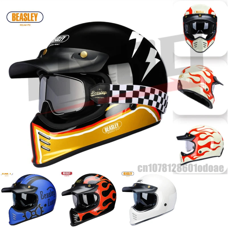 BEASLEY ECE DOT Bluetooth Electric Motorcycle Helmet
