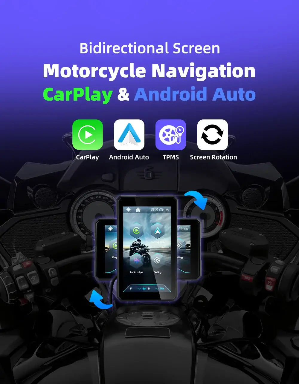 GPS navigation for motorcycles