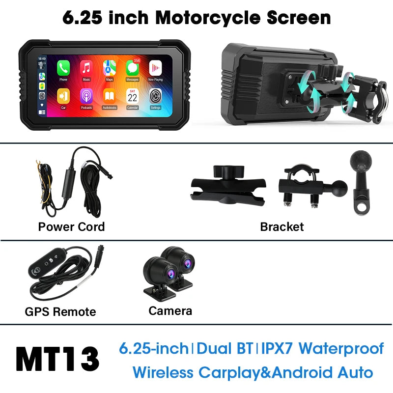 motorcycle touch screen GPS navigation system