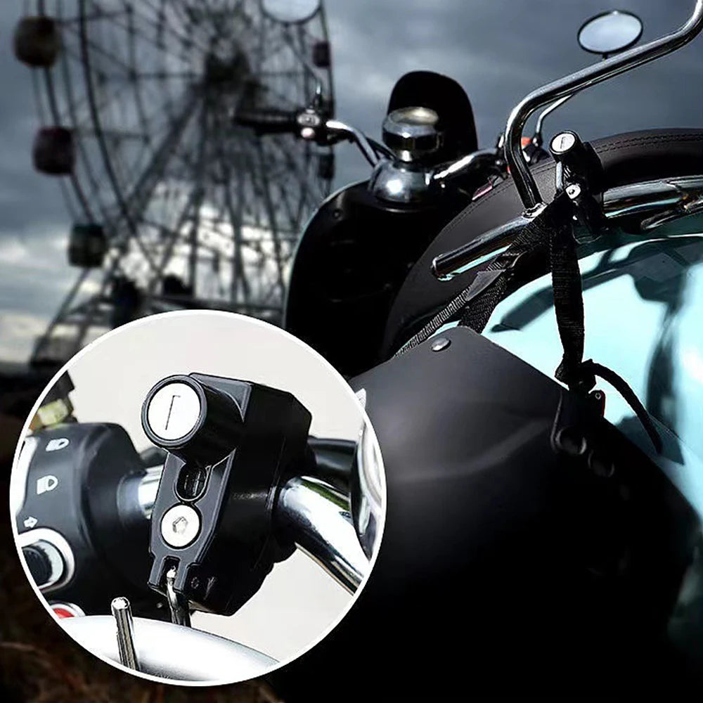 Motorcycle Helmet Lock with 2 Keys