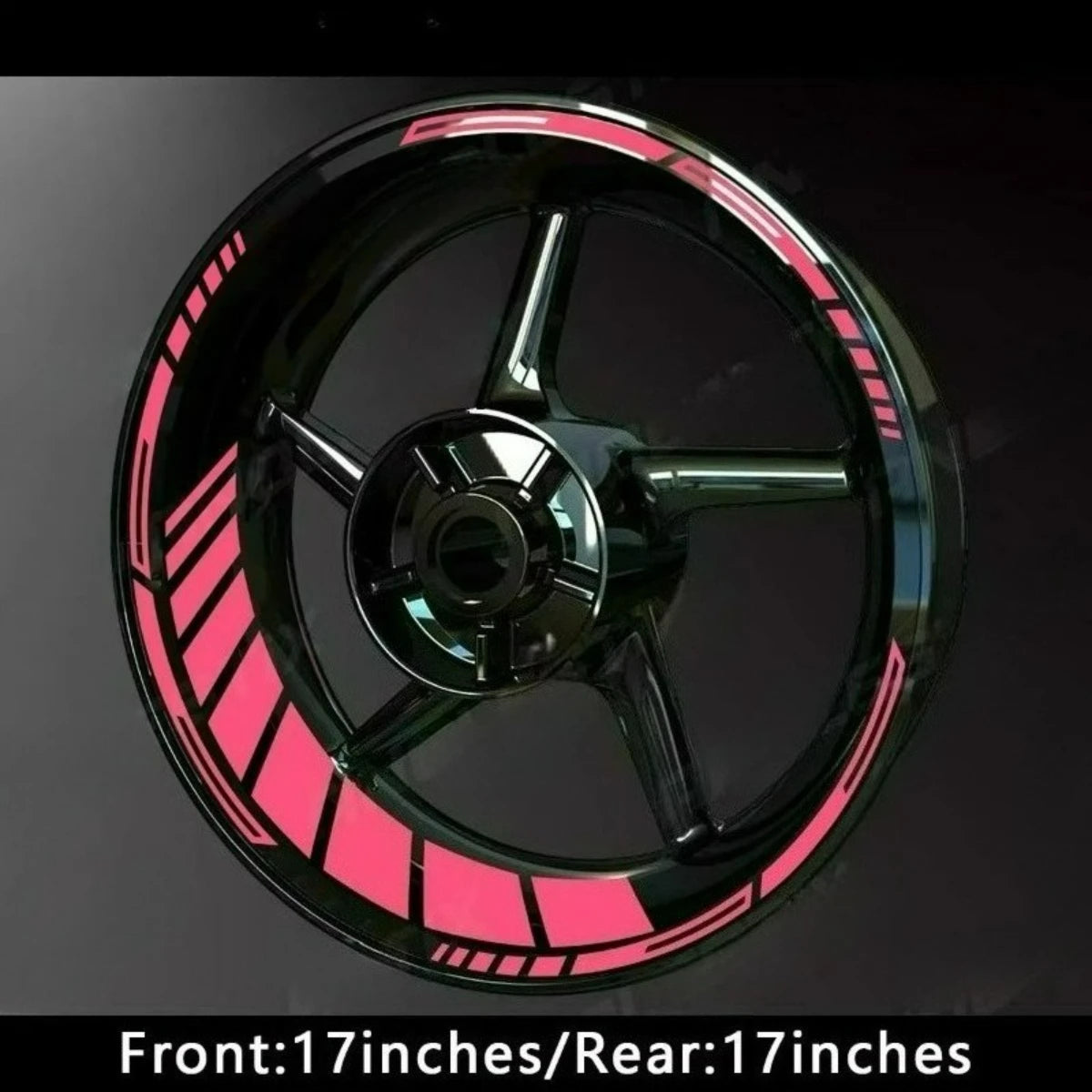 Motorcycle Hub Sticker Set for 17-Inch Wheels