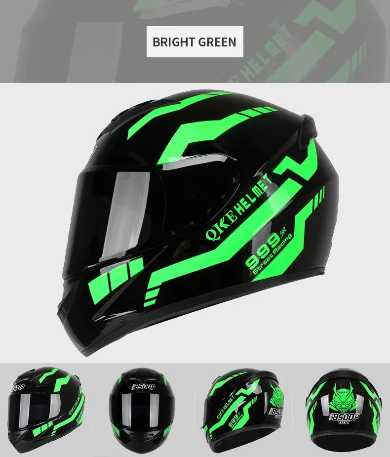 Spider Style Full Face Motorcycle Racing Helmet