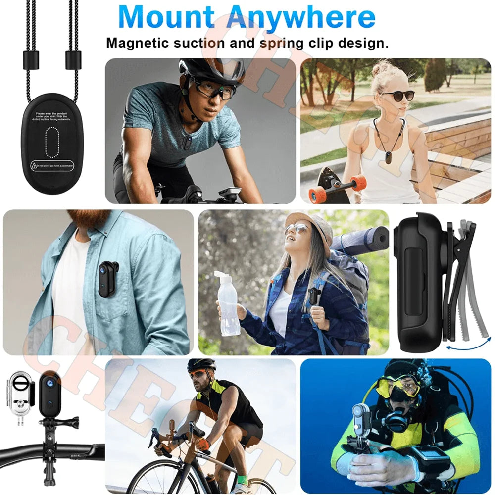 4K waterproof body camera