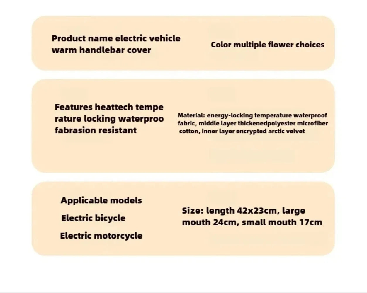 Thermal Winter Handlebar Gloves