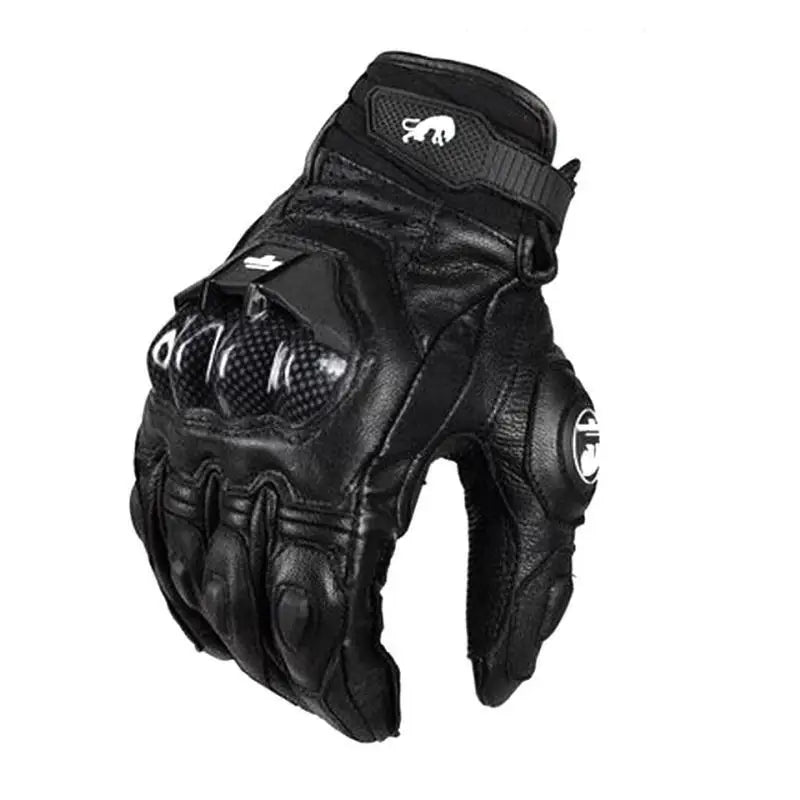 Leather Touchscreen Riding Gloves