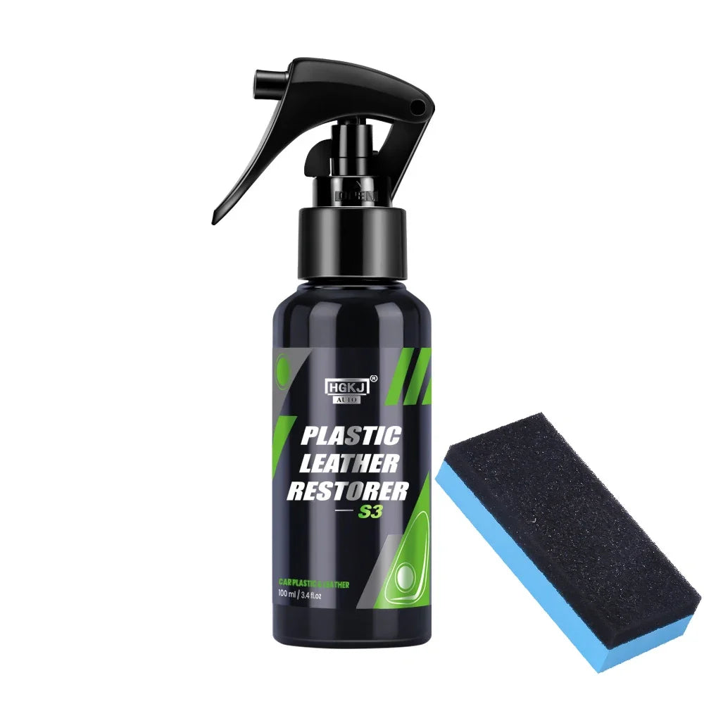 Motorcycle Plastic Restorer Back to Black Gloss Kit