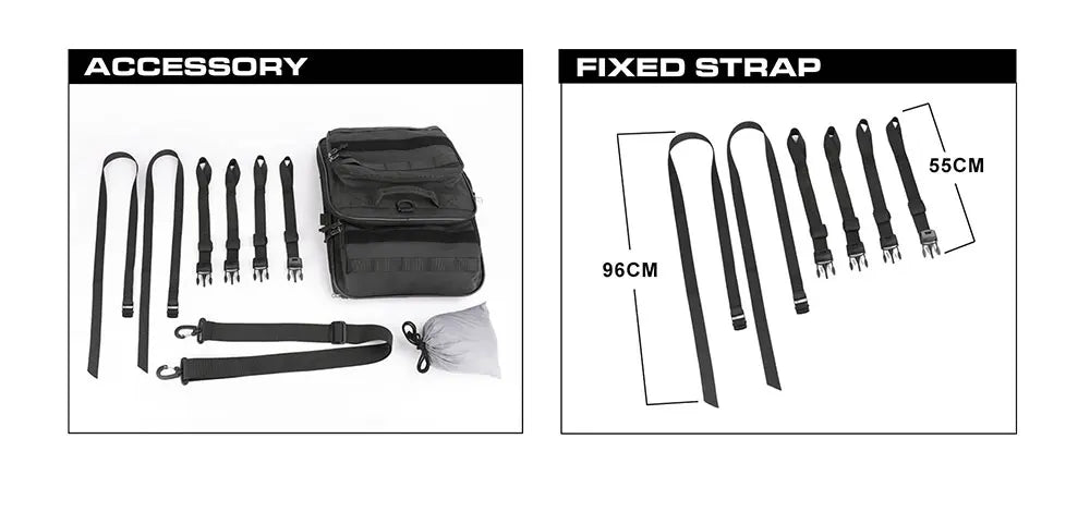 Waterproof Motorcycle Rear Seat Bag 35L-60L Luggage