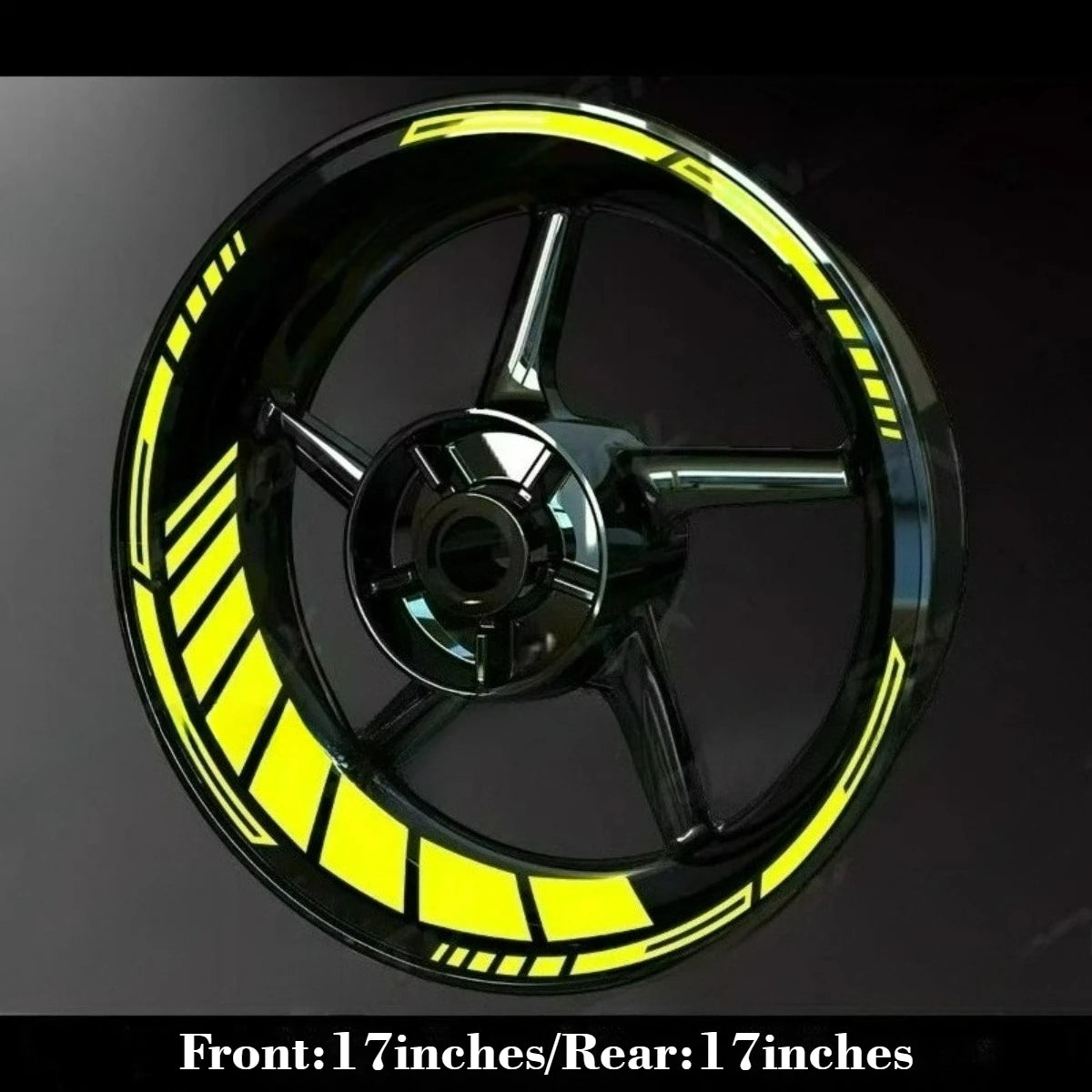 Motorcycle Hub Sticker Set for 17-Inch Wheels