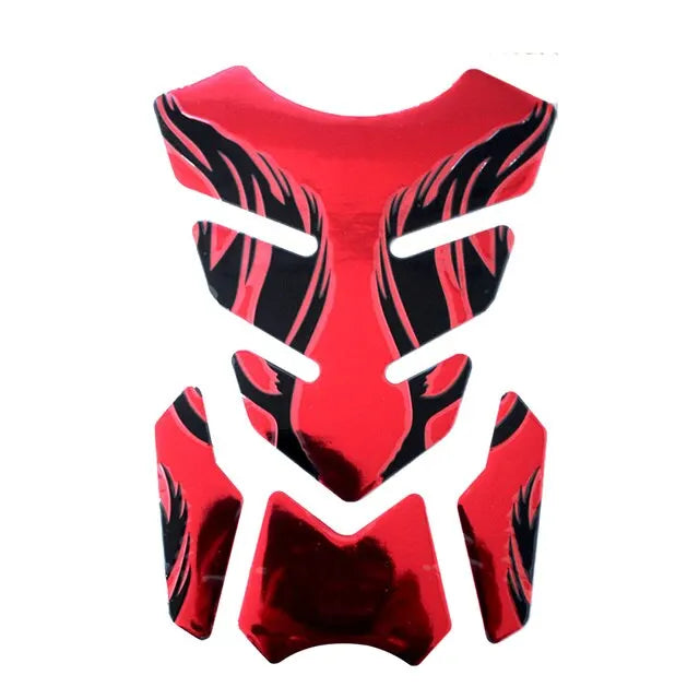 Motorcycle Tankpad Sticker Fishbone 3D Design