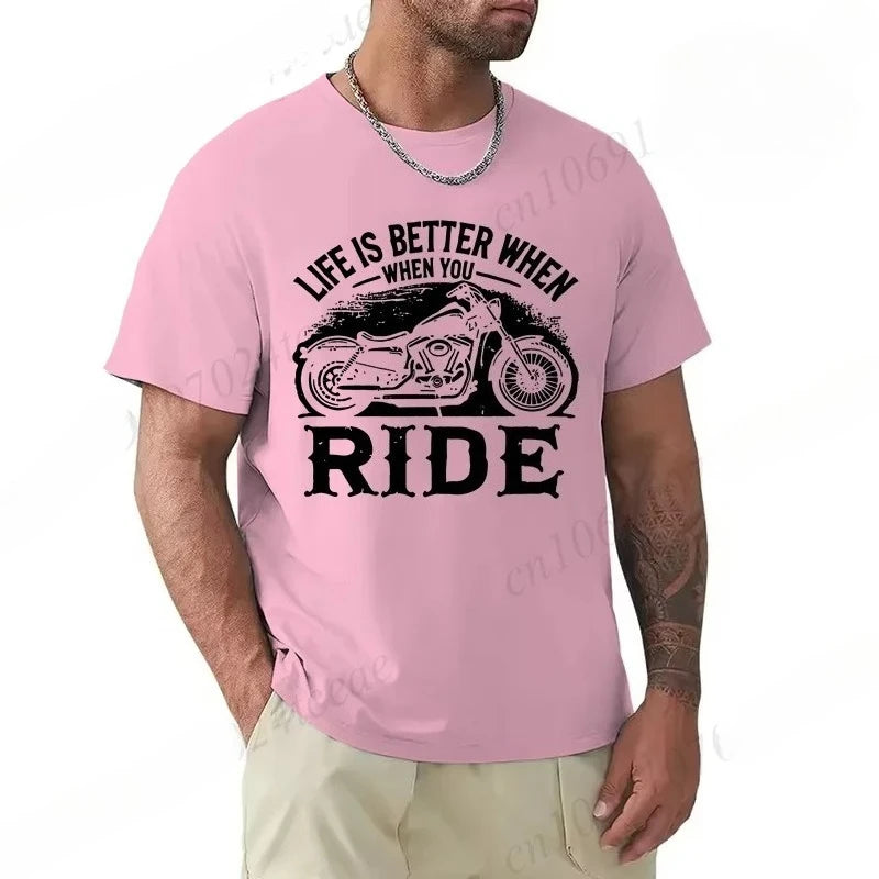 Motorcycle Culture Printed T-Shirt