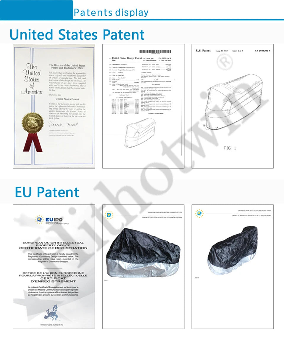 Motorcycle Waterproof UV Protector Cover - 15 Color Options