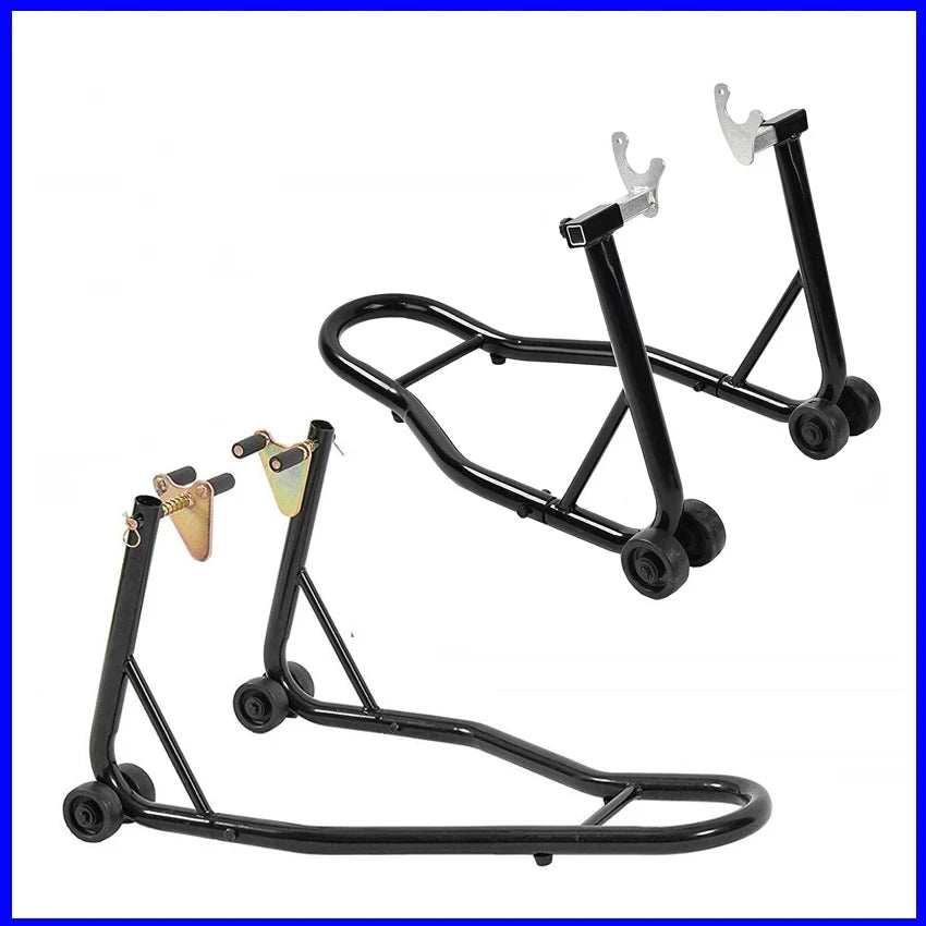 Motorcycle Front and Rear Wheel Stand Set